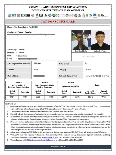 Rajesh score card 20198 .